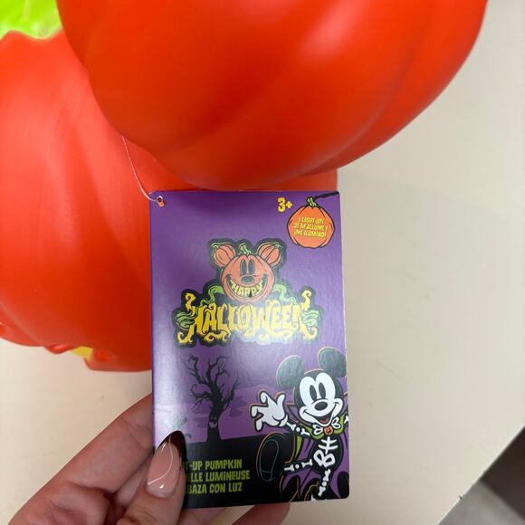 Mickey Mouse GIANT 22" Light Up Jack O Lantern 2024 Halloween - Picture 4 of 4